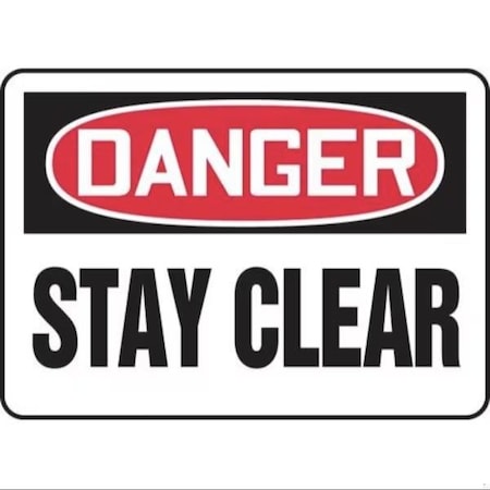 Accuform OSHA DANGER SAFETY SIGN STAY CLEAR MEQM190XL MEQM190XL
